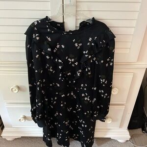 ANN TAYLOR LONG SLEEVE FLORAL DRESS